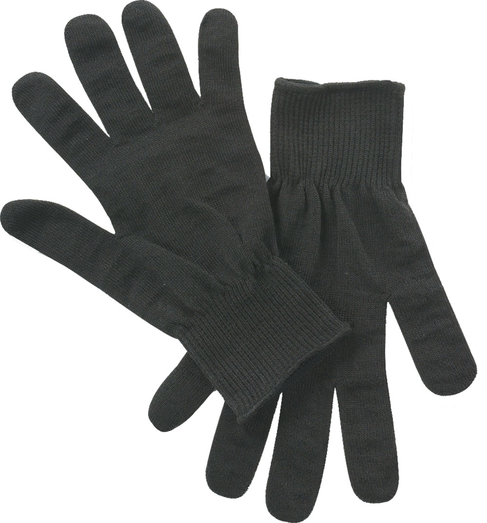 Polypro Liner Gloves, Black, Osfm