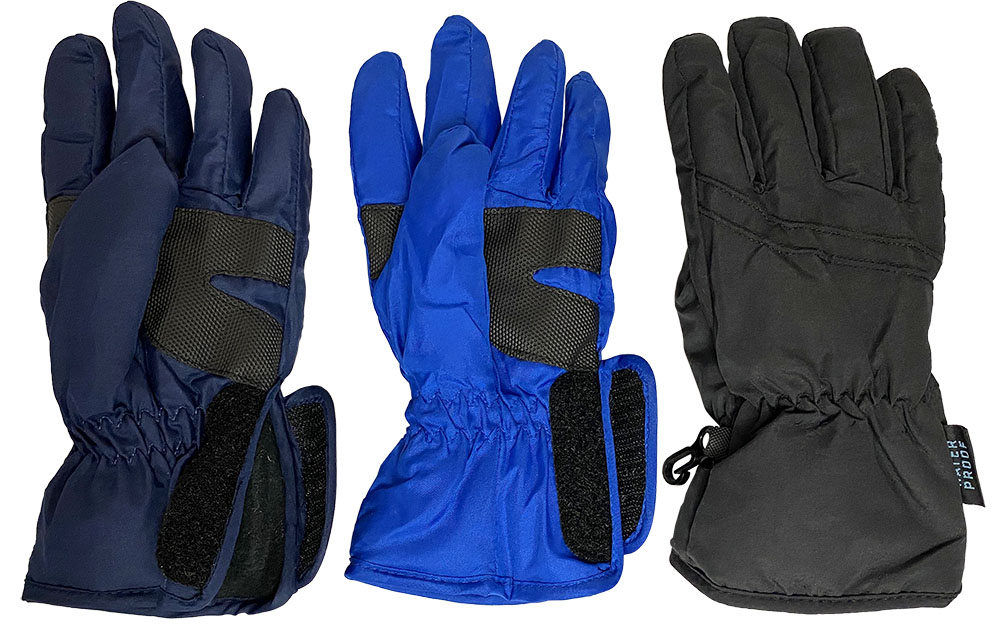 Snow Fort Boys Taslon Glove, Side Wrist Opening