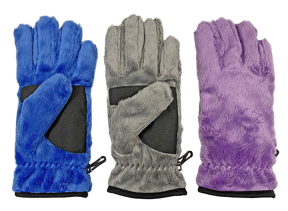 Fuzzy Wuzzy Kids Pile Fleece Glove, Assorted Colors