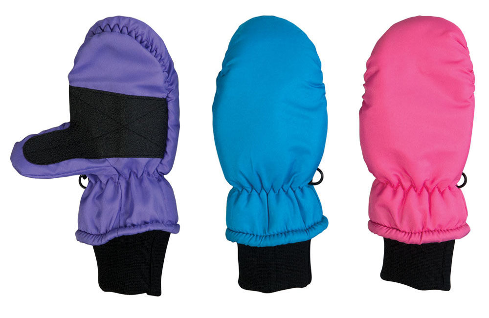 Sleigh Ride Girls Polyester Mitten, Asst Colors 2-4yrs