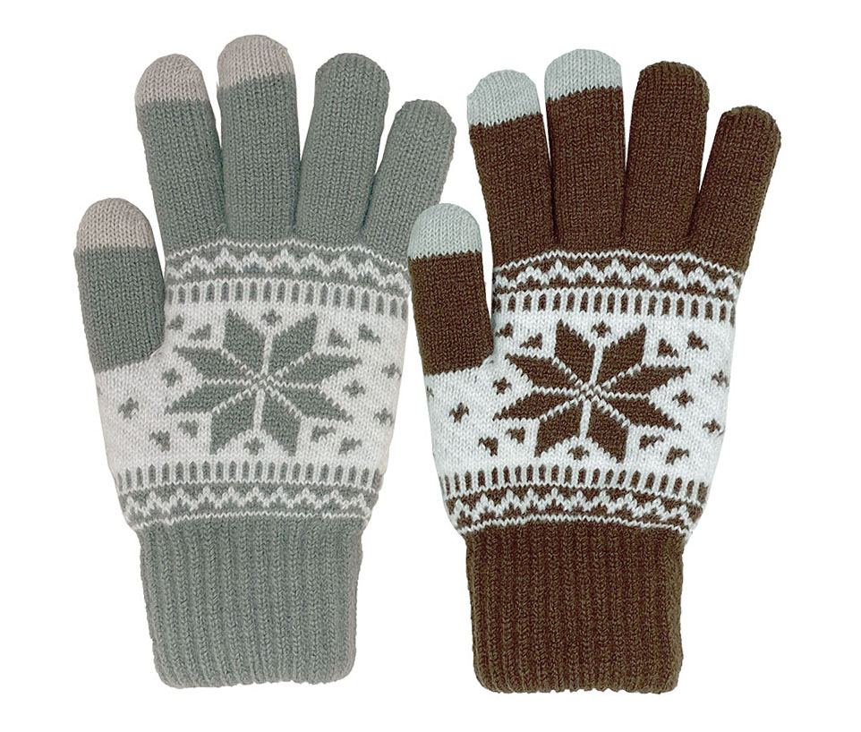 Star Flake Acrylic Knit Glove