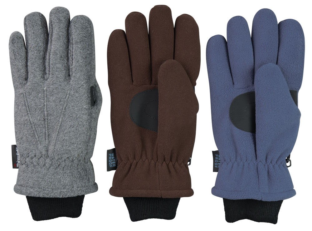 Fleece Glove, 4Brown, 4Denim, 4Grey