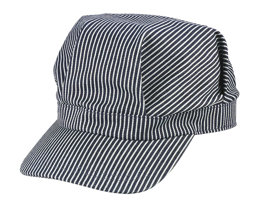 Hickory Stripe Railroad Cap