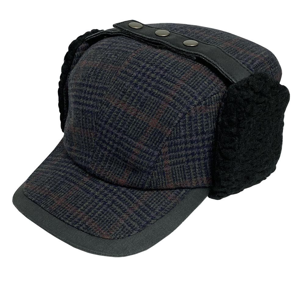 Lumberman Plaid Work Cap with Sherpa Earflaps