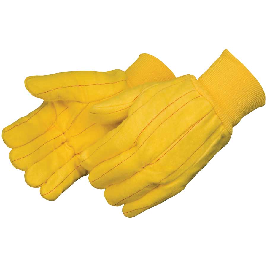 Tagged Fuzzy Chore Glove, Gold Color