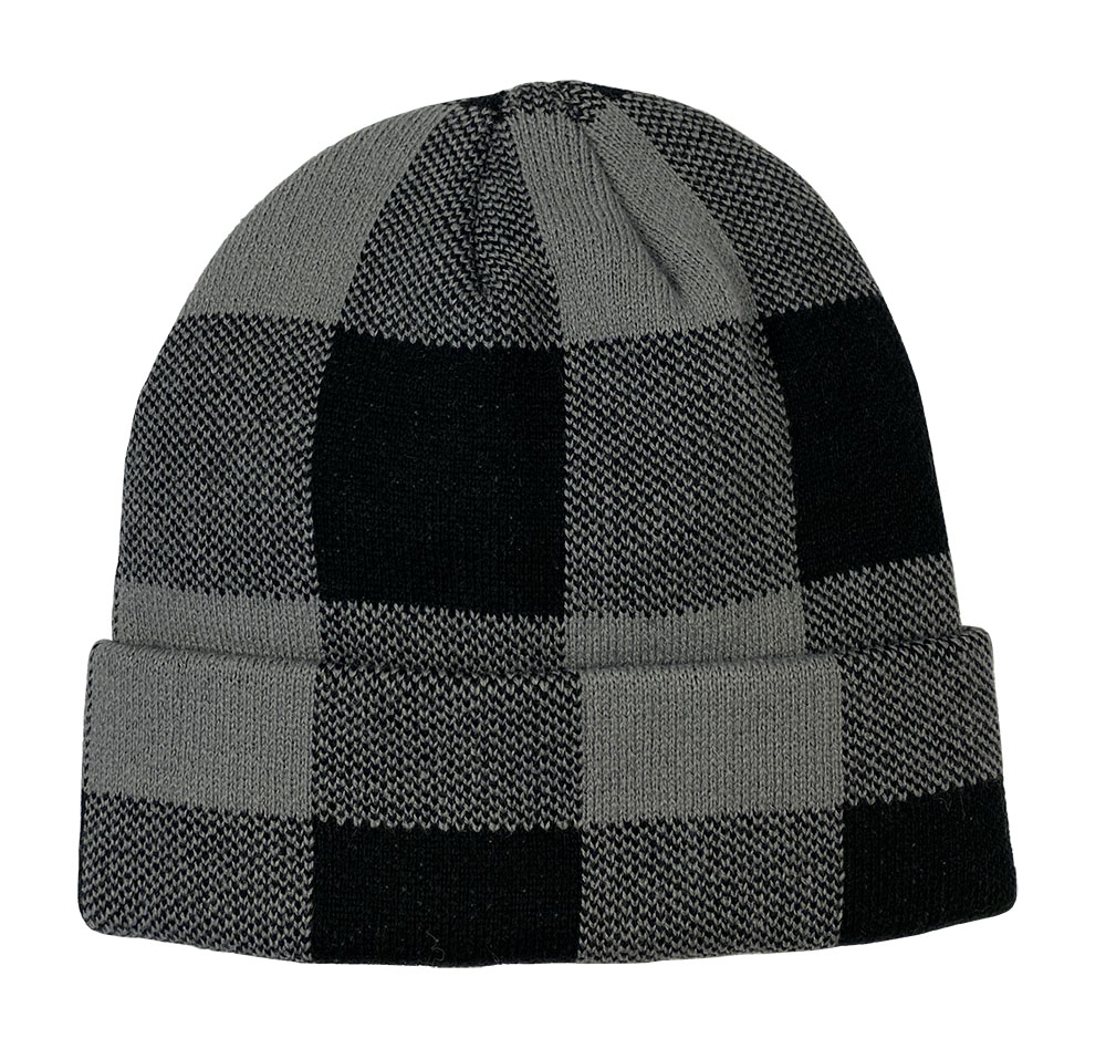 Buffalo Bill  Plaid Knit Cuff Cap