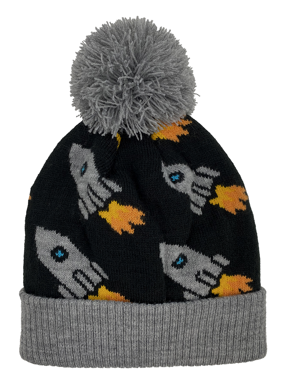 Blast Off Kids Knit Cuff Cap