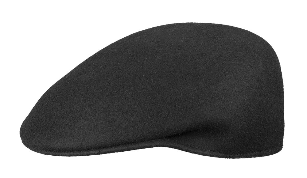 London Ascot Black Wool Felt Cap