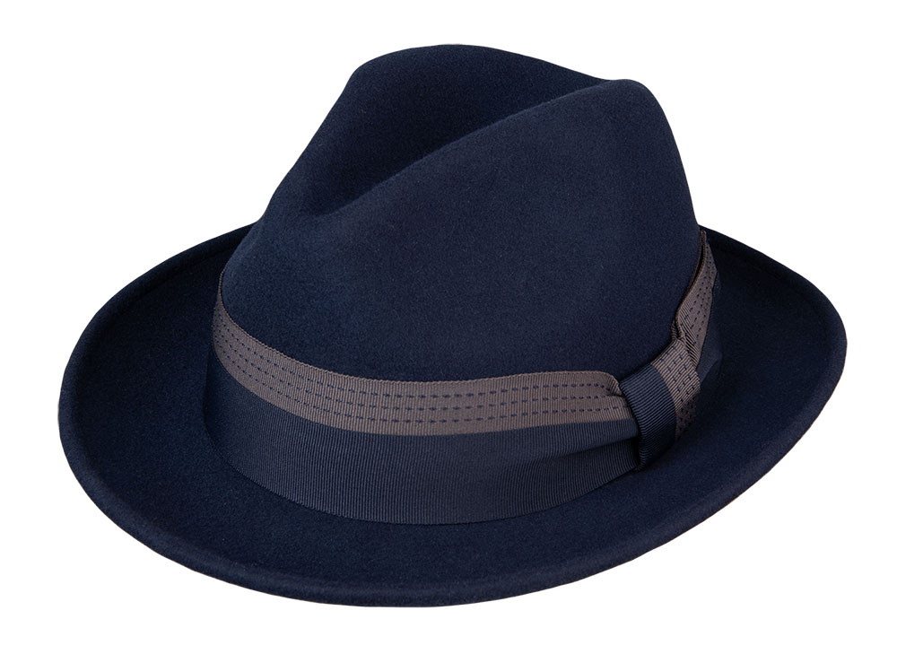 Untouchable Felt Fedora with Layered Band