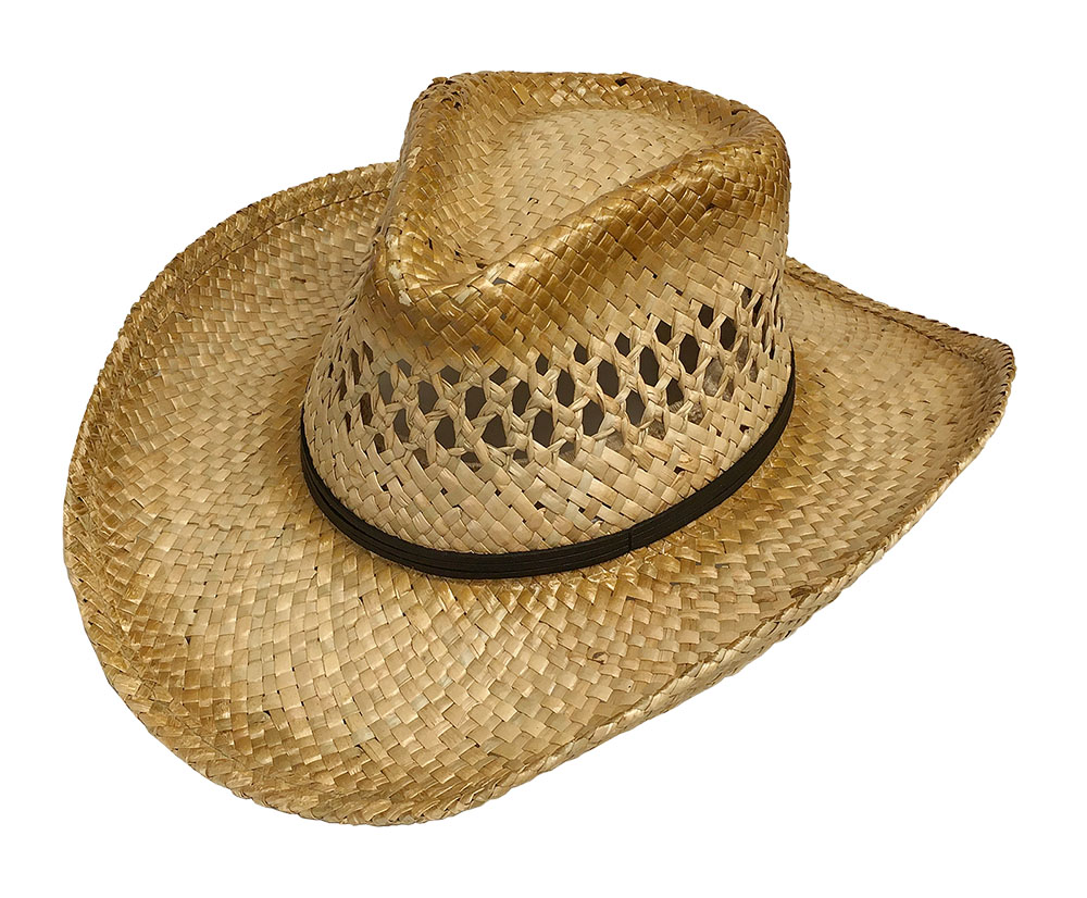 Bronco Kids Stained Paper Vented Western Hat