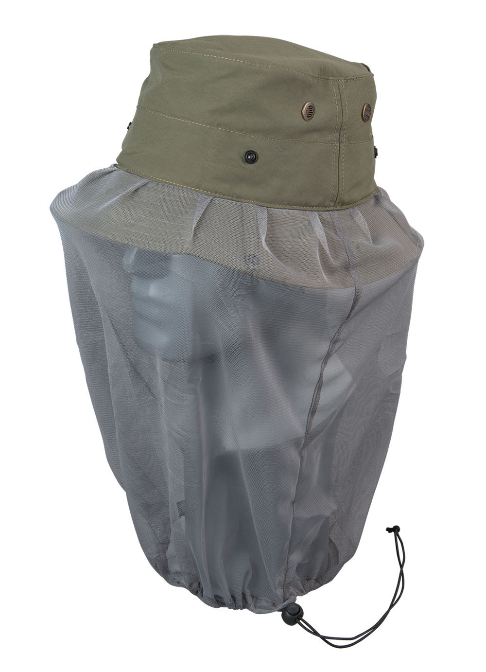 Buzz Off Nylon Bucket Hat with Mesh Netting