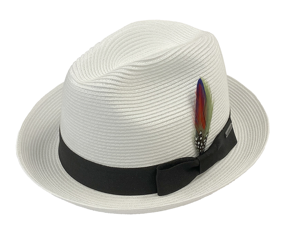 Harmony Poly Braid Pinch Front Fedora