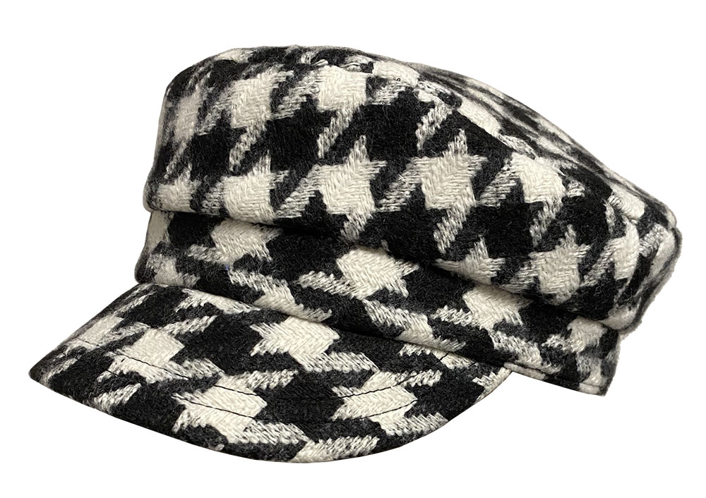 Abbey Road Ladies Houndstooth Cadet Cap