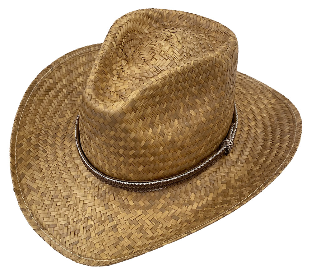 Sonoma Cocoa Woven Palm Leaf Western Hat