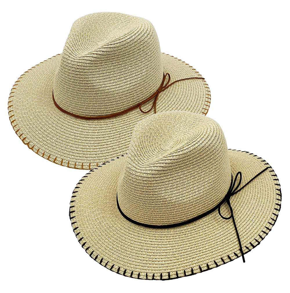 Stitch In Time Natural Braided Fedora