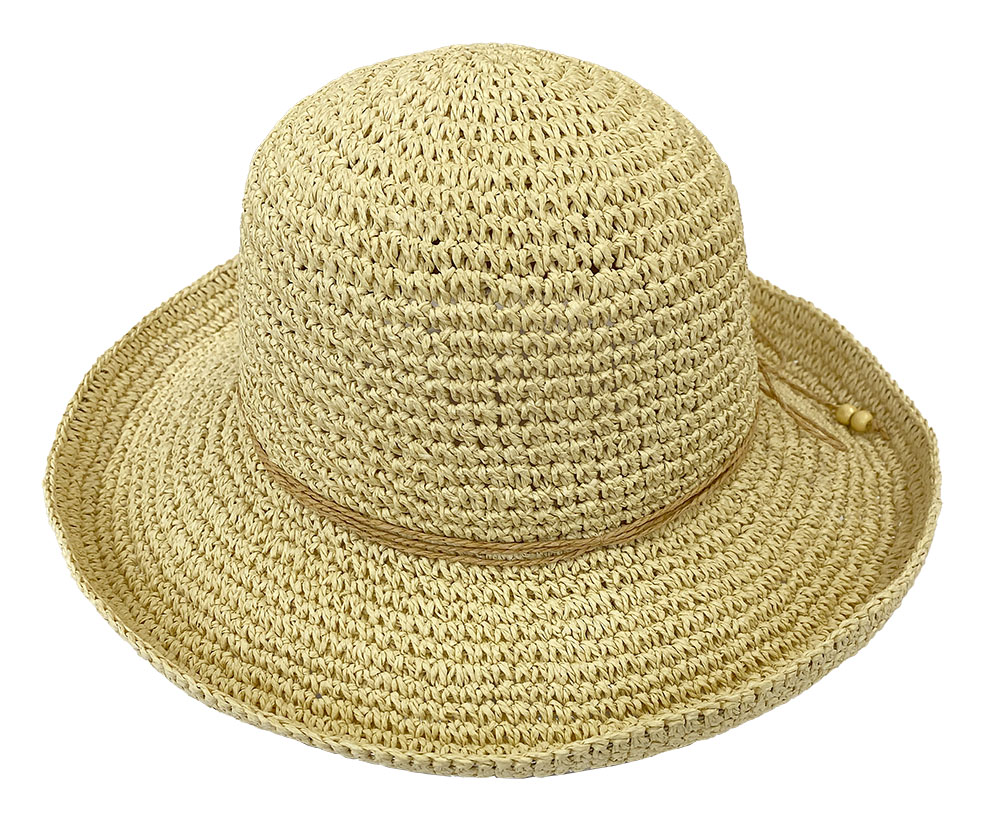 Sun Crest Natural Round Crown Sun Hat